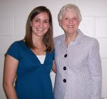 (Left) Mallory Barnes, Scholarship Recipient (Right) MaryNell Ferguson, Chairman of Scholarship Committee